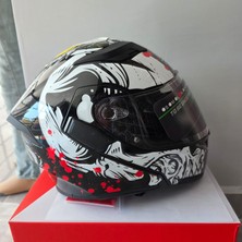 Rhkc Çene Açılır Kask Vizörlü Kuru Kafalı Xl
