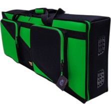 Yamaha Psr SX900, A3000, A5000 Keyboard Orglar Için Uyumlu Soft Case Taşıma Çantası Crossline Yeşil