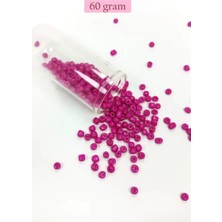 İlk El Grup Dökme Cam Kum Boncuk Büyük Boy (6/0) 4 mm - 60 Gram - Açık Mor - BNC130