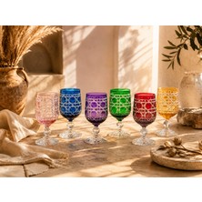 Crystalex Bohemia El Kesimi Kristal Kadeh 6’lı 135 ml– Kahve Yanı ve Su Bardağı-Y.h