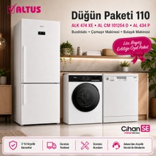 Altus Düğün Paketi 110 Alk 474 Xe Buzdolabı + Al cm 101254 D Çamaşır Makinesi + Al 434 P Bulaşık Makinesi