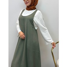 JOOQSTORE Kadın 2\'li Jile Takım Iç Bluzlu Rahat Kesim