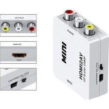 İlk El Grup Fully G-573O HDMI To Rca Mini Model 1920X1080 Çevirici Konvertör