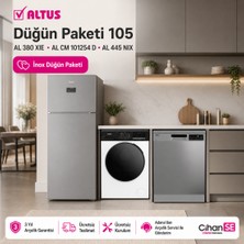 Altus Düğün Paketi 105 Al 380 Xıe Buzdolabı + Al cm 101254 D Çamaşır Makinesi + Al 445 Nıx Bulaşık Makinesi