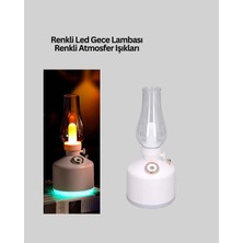 İlk El Grup  Retro Gaz Lambası Görünümlü Ledli Buhar Püskürtücü Aroma Difüzör