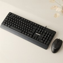 İlk El Grup USB Kablolu Q Klavye & 1200 Dpı Mouse Seti