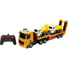 İlk El Grup  1:18 Sesli ve Işıklı USB Şarjlı Uzaktan Kumandalı Taşıyıcı Kamyon 50 cm