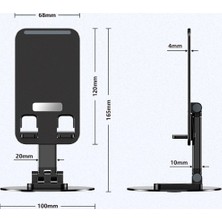 İlk El Grup  Katlanabilir Telefon Tutucu Stand Yuvarlak Tabanlı CM-074