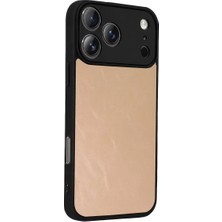 İlk El Grup    iPhone 17 Pro Aras Deri Kapak - Pudra