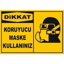 Reysa Tasarım Koruyucu Maske Kullanınız 20X28 cm Sticker