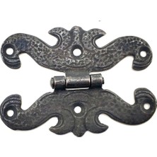 İlk El Grup Antika Tarz Dekoratif Pirinç Kelebek Menteşe - 63X45 Mm, Oksit