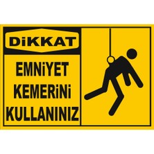 Reysa Tasarım Emniyet Kemeri Kullanınız Sticker 20X28 cm