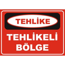 Reysa Tasarım Tehlikeli Bölge Sticker 20X28 cm