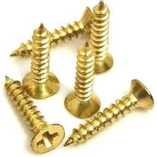 İlk El Grup Klips, Menteşe, Ayak, Ağaç, Sunta Vidası 3X13 mm - Sarı 100 Adet