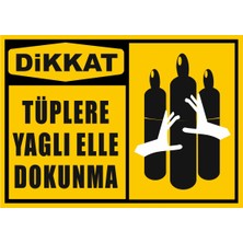Reysa Tasarım Tüplere Yağlı Elle Dokunma Sticker 20X28 cm