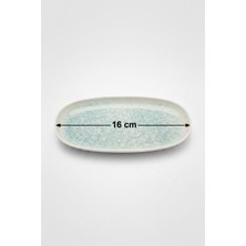 6'lı Toledo Oval Kayık Tabak 16X8,5CM Dijital Asel Rinart
