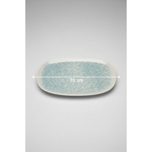 6'lı Toledo Oval Kayık Tabak 35X18CM Dijital Asel Rinart