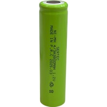 İlk El Grup Sertec - 1.2V 3800 Mah - 4/3A - Ni-Mh Şarjlı Pil - (Başsız / Flat Head)