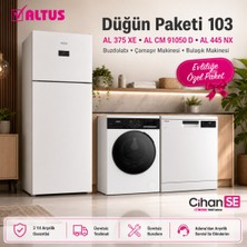 Altus Düğün Paketi 103 Al 375 Xe Buzdolabı + Al cm 91050 D Çamaşır Makinesi + Al 445 Nx Bulaşık Makinesi