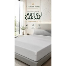 Strauss Penye Lastikli Çarşaf %100 Pamuk Jarse Yumuşak Esnek Yatak Çarşafı