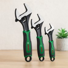 İlk El Grup Ingiliz Anahtar ve Kurbağacık Seti 3 Parça (6"-8"-10" / 150-200-250 Mm)
