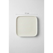 6'lı Verona Kare Pasta Tabağı 16.8cm Krem Rinart