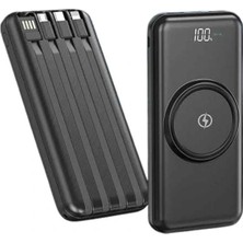 İlk El Grup  Kablosuz Çoklu Şarj Girişli 10.000 Mah Kablolu Powerbank Taşınabilir