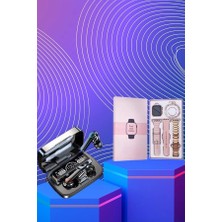 İlk El Grup  Dijital Göstergeli Powerbank Bluetooth Kulaklık ve Yeni Nesil Amoled Ekran Akıllı Saat
