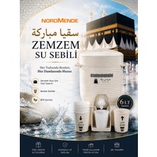 İlk El Grup Zemzem Su Sebili 6 Lt | Kabe Temalı Zemzemlik | Bardaklıklı Hac Umre Hediyelik Sebil