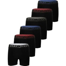 Jakc Ways Erkek Boxer 6'lı Premium Pamuklu