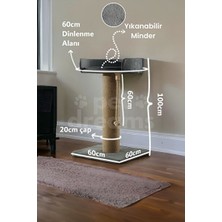 Lusenne Kedi Tırmalaması: Lüks Kedi Tırmalama ve Minderli Dinlenme Alanı