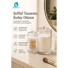 Lusenne Makyaj & Takı Organizeri: Kristal Şeffaf Çok Bölmeli Kozmetik ve Takı Organizeri