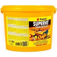 Tropical Supervit Tablets B Kabuklu ve Çöpçü Balıkları Için Dip Yemi 250 Tablet
