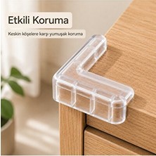 Lusenne Koruyucu ve Kilit: Bebek ve Çocuk Masası Köşe Koruyucu - 4 Adet