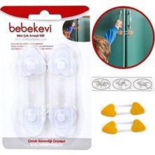 Lusenne Koruyucu ve Kilit: Mini Çok Amaçlı Çocuk Emniyet Kilidi - 6 Parça Çekmece ve Dolap Güvenliği