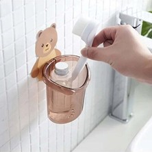 Lusenne Makyaj & Takı Organizeri: Sevimli Ayı Figürlü Plastik Organizer, Pratik Saklama Çözümü