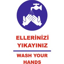 Reysa Tasarım Ellerinizi Yıkayınız Sticker 20X28 cm
