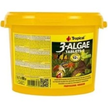Tropical 3 Algae Tablets B Kabuklu ve Çöpçü Balıkları Için Tablet Yem Dip Yemi 250 Tablet