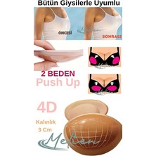 Lusenne Göğüs Pedi ve Koruyucu: Iki Beden Büyüten Dolgulu Push Up Yapışkan Sütyen Seti