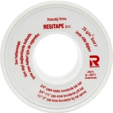 Resıtape Resiflon Resitape Teflon Bant 250 Adet - 12 mm x 0.076 mm x 12 Metre