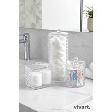 Lusenne Makyaj & Takı Organizeri: Kapaklı Diamond Seri Banyo Organizer ile Hijyenik Saklama
