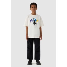 NBT Jeans Erkek Çocuk Ekru Tshirt