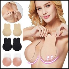 Lusenne Göğüs Pedi ve Koruyucu: Tavşan Kulaklı Silikon Push Up Sütyen, Gizli ve Güçlü Destek