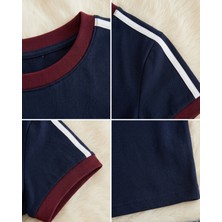 Touz Brand State Baskılı Crop Bluz