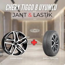 Kormetal Chery Tiggo8 Uyumlu NOKIAN235/55R18 Kış Lastiği 4 Adet YILI:2024+DY898 Bd 18"jant 4 Adet