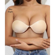 Intive Lingerie Intive Destekli Askısız Sırtsız Silikonlu Yapışkan Silikon Sütyen - Dekolteli Kıyafetler Için