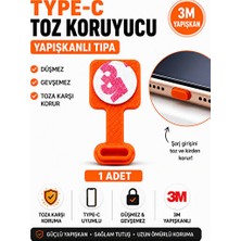 Lusenne Koruyucu ve Kilit: Usb-C Toz Önleyici Tıpa - Güç Portunu Koruyan Yapışkanlı Kapağı