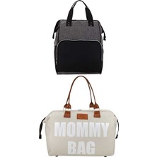Lusenne Bebek Bakım Çantası: Iki Bölmeli ve Mommy Bag Seti - Pratik ve Şık