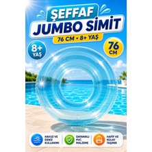 Lusenne Kolluk & Simit: Büyük Boy Şeffaf Yüzme Simidi, Dayanıklı ve Güvenli Deneyim