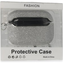 İlk El Grup Apple Airpods Pro (1.nesil) Spell Simli Kılıf - Gümüş